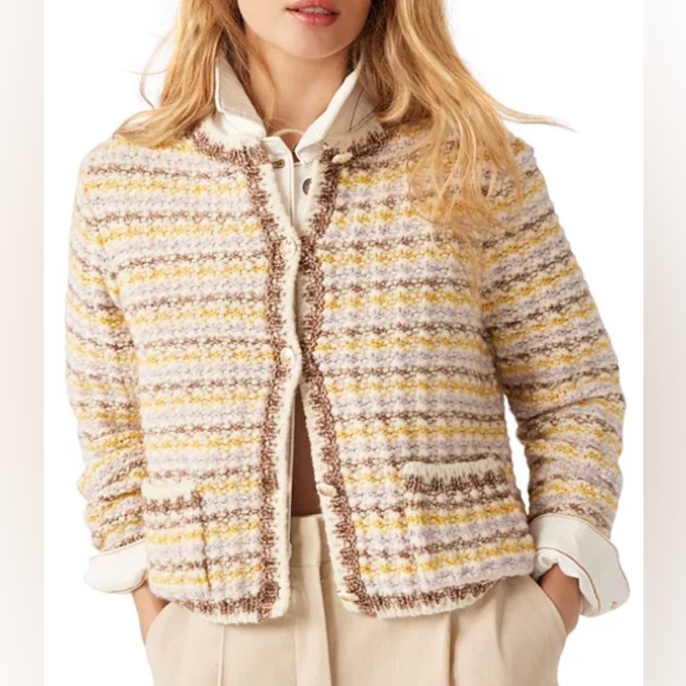 ba&sh Multicolored Tweet Blend Jacket